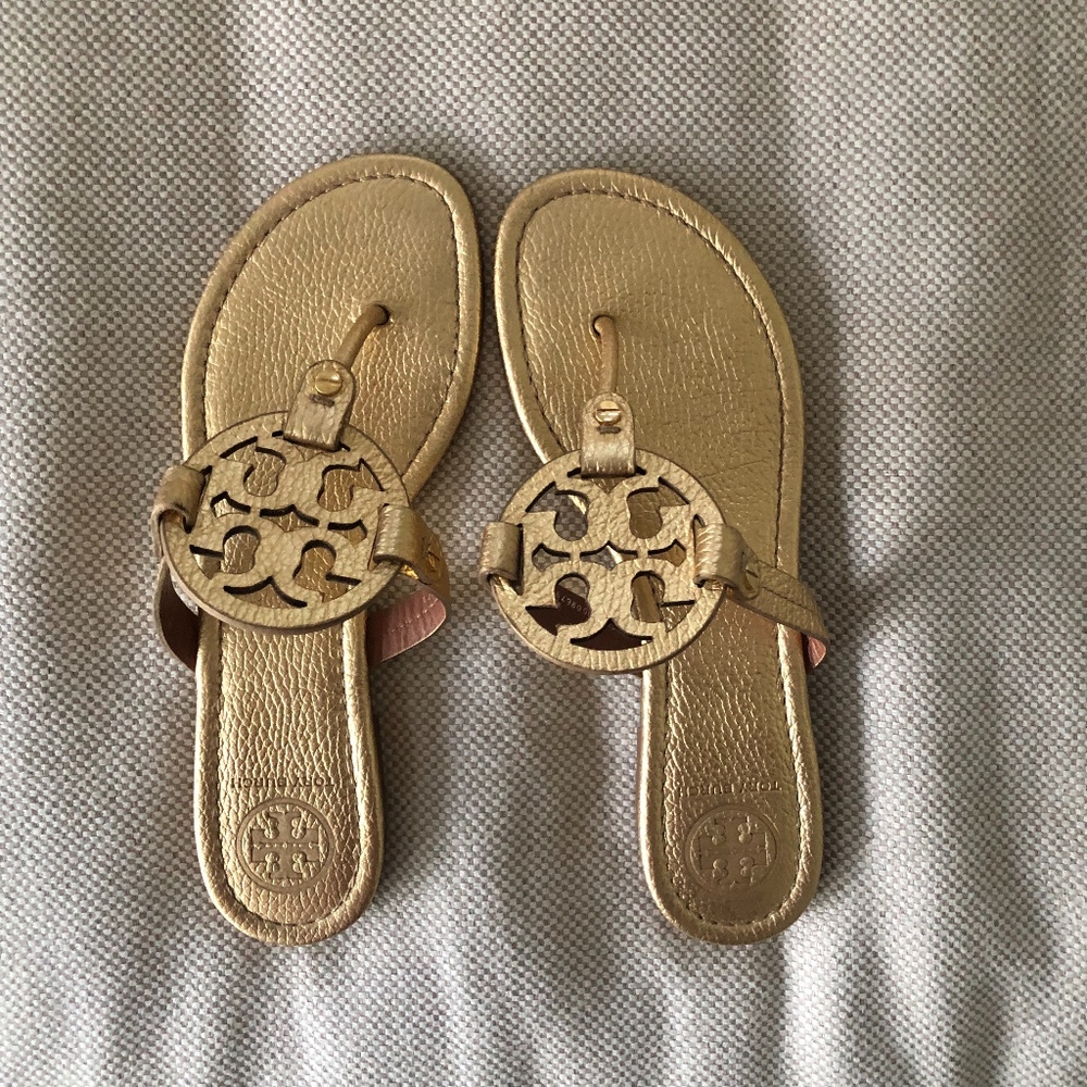 Tory Burch Gold Miller Sandal